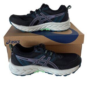 Asics Gel-Venture 9 Women’s Trail Running Shoes Size 7.5 Black/Digital Violet